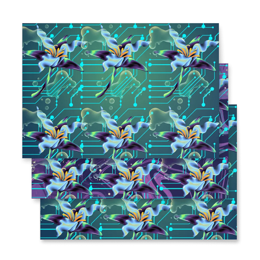 Stylish meta design wrapping paper product image (4)