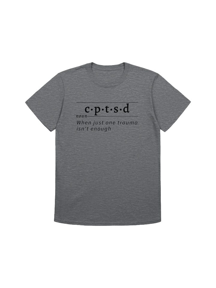 CPTSD Definition Unisex Tee blk v1 product image (1)