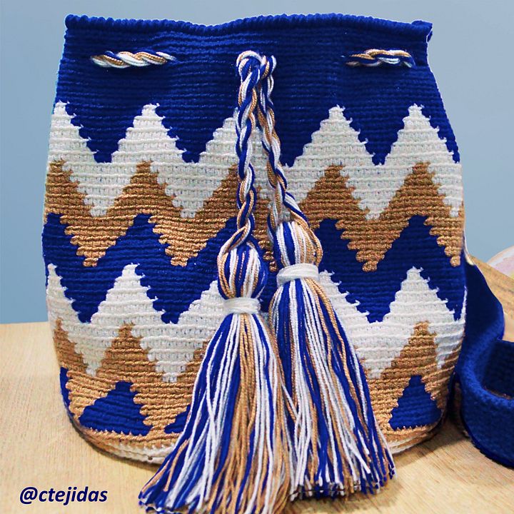 Patrón Mochila Wayuu Mediana Playa a Crochet product image (1)