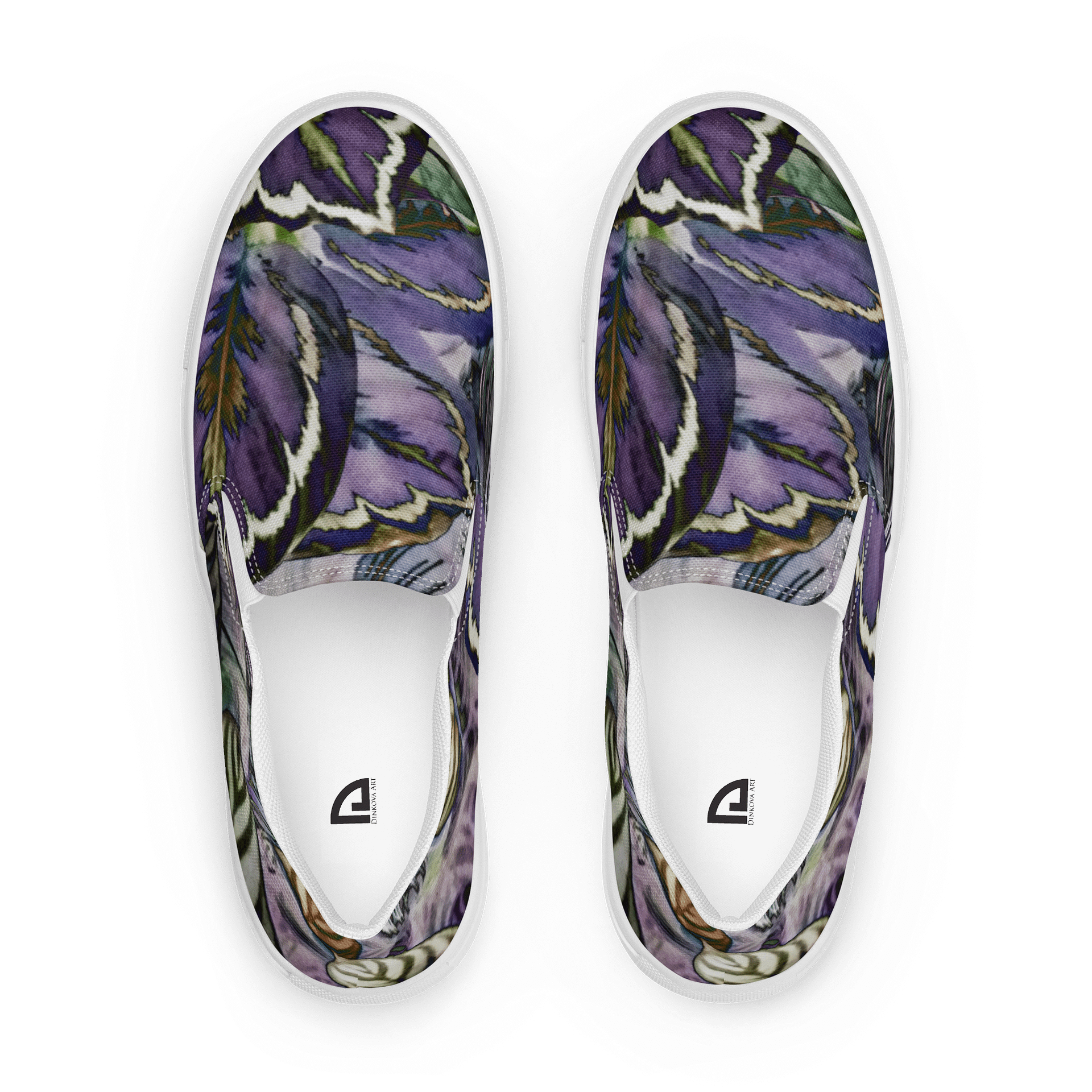 Purple Leaves Canvas Shoes product image (1)