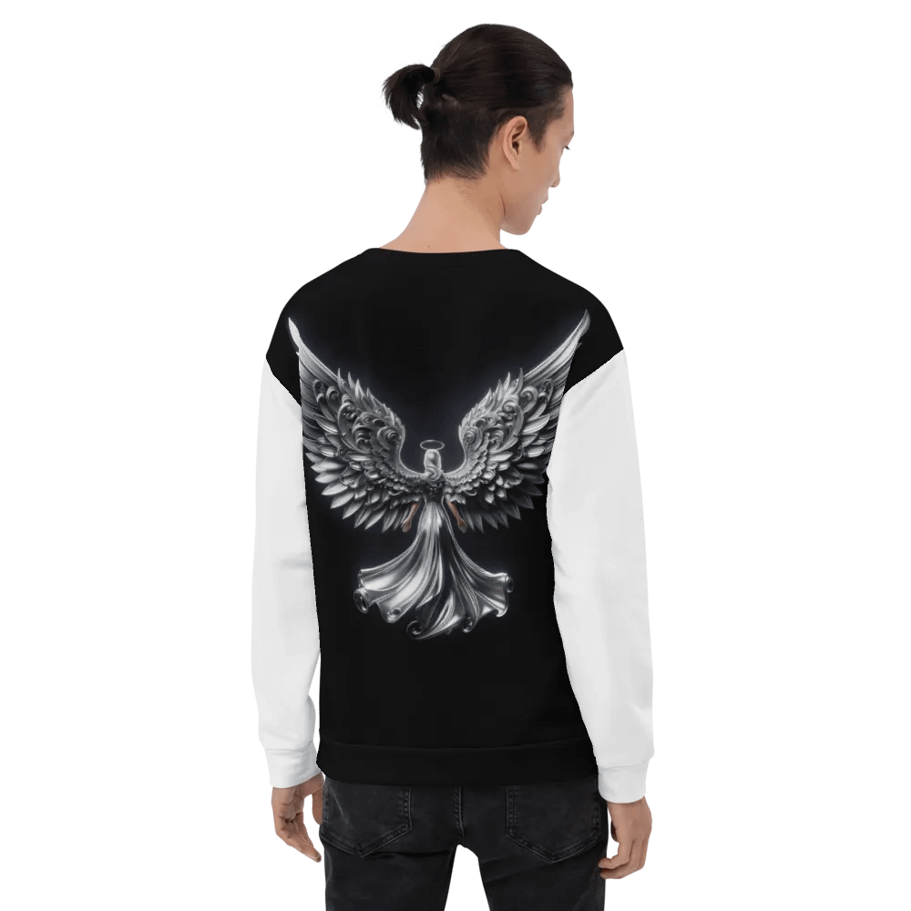 A Silver Angel and Cross - Unisex Sweatshirt #8 product image (7)