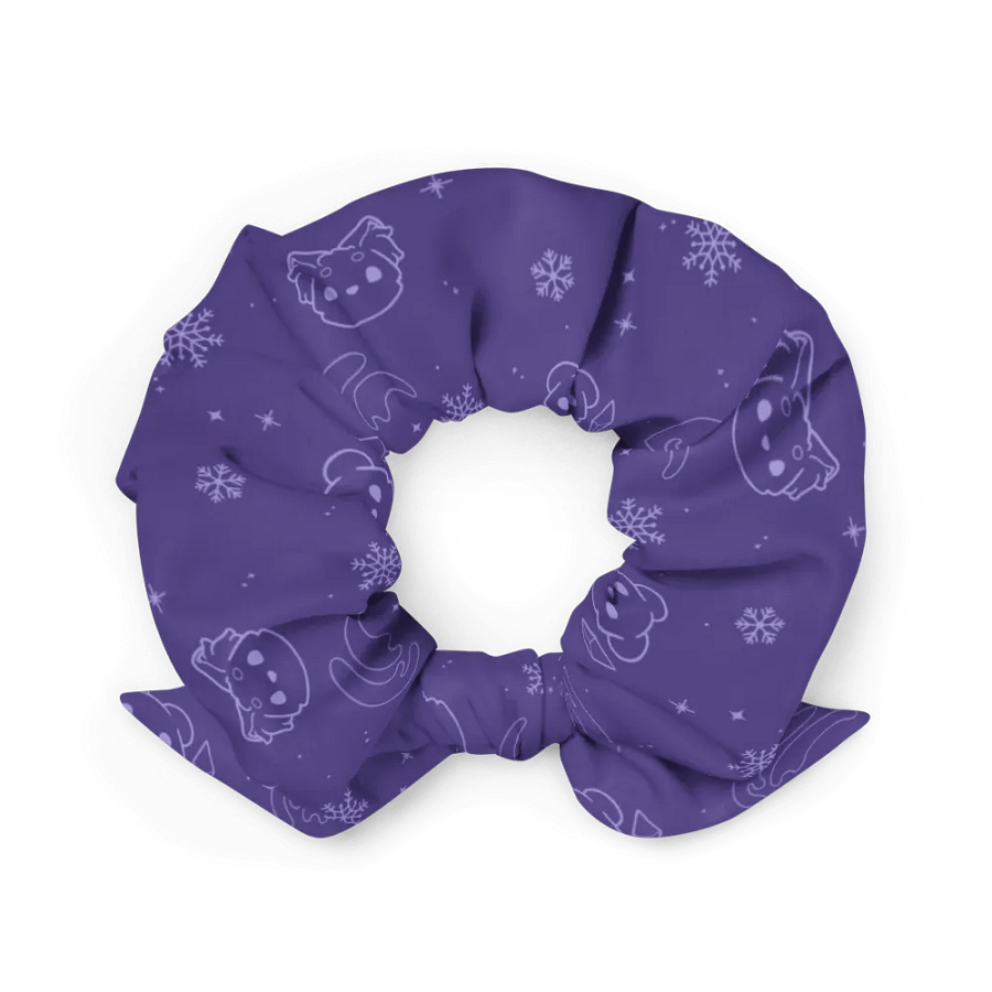 Purple recycled scrunchie | Arctic dreams product image (3)