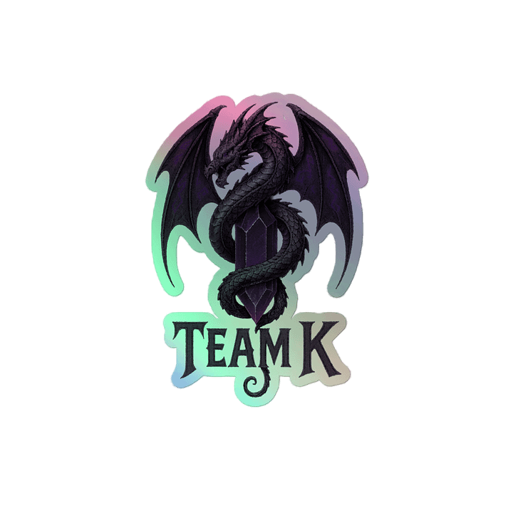 Team K V-4 HOLOGRAPHIC" STICKERS product image (2)