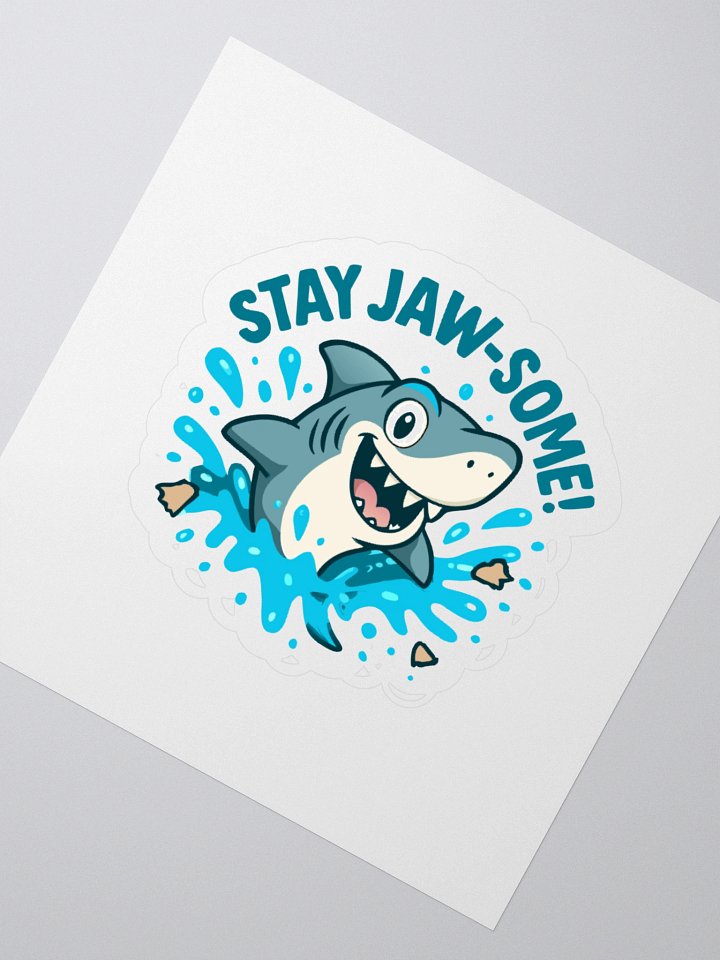 Jaw-some Shark Kiss Cut Stickers product image (5)