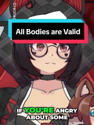 Different Body Types exist, get used to it! Plus sized peeps are welcome! ❤️🖤 | #twitchstreamer #vtuber #vampire #smitteneve 