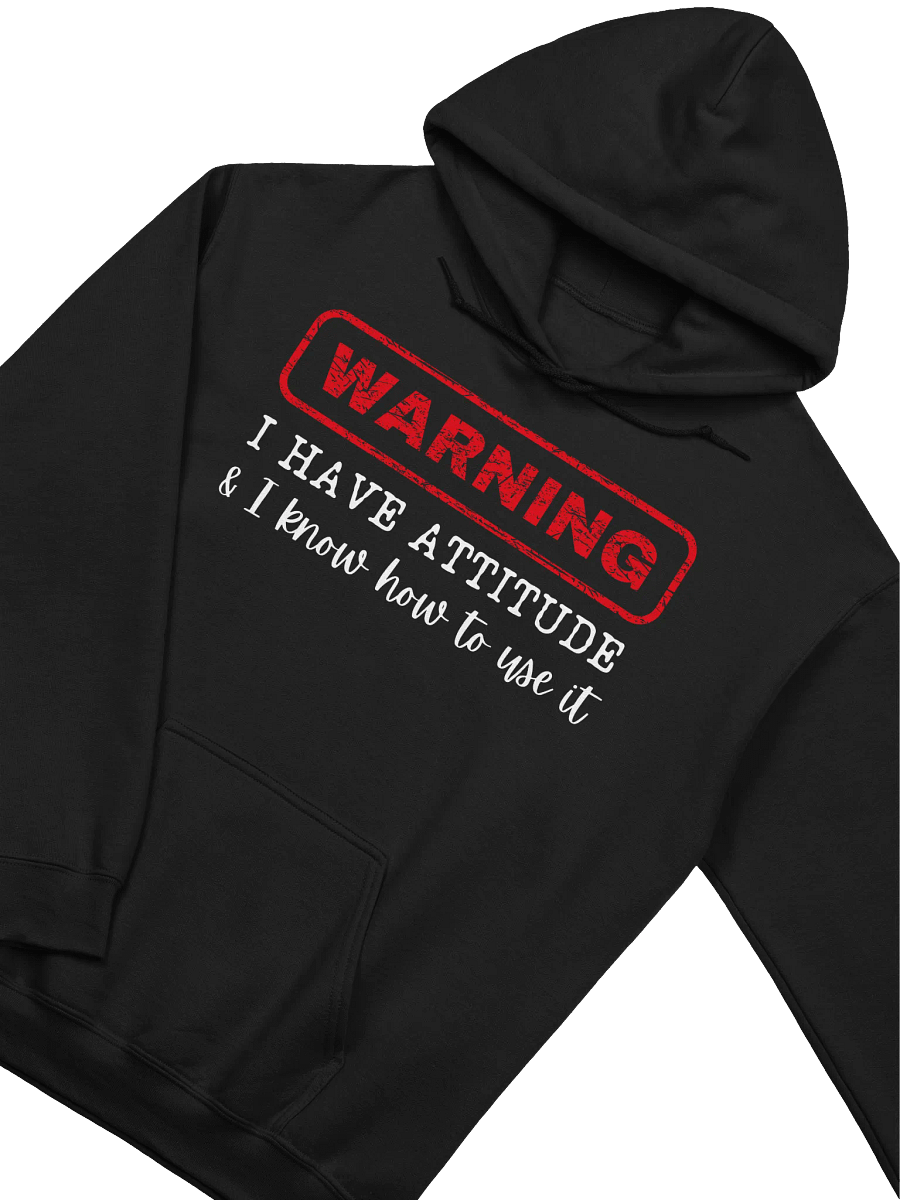 Warning I Have Attitude Classic Hoodie product image (3)
