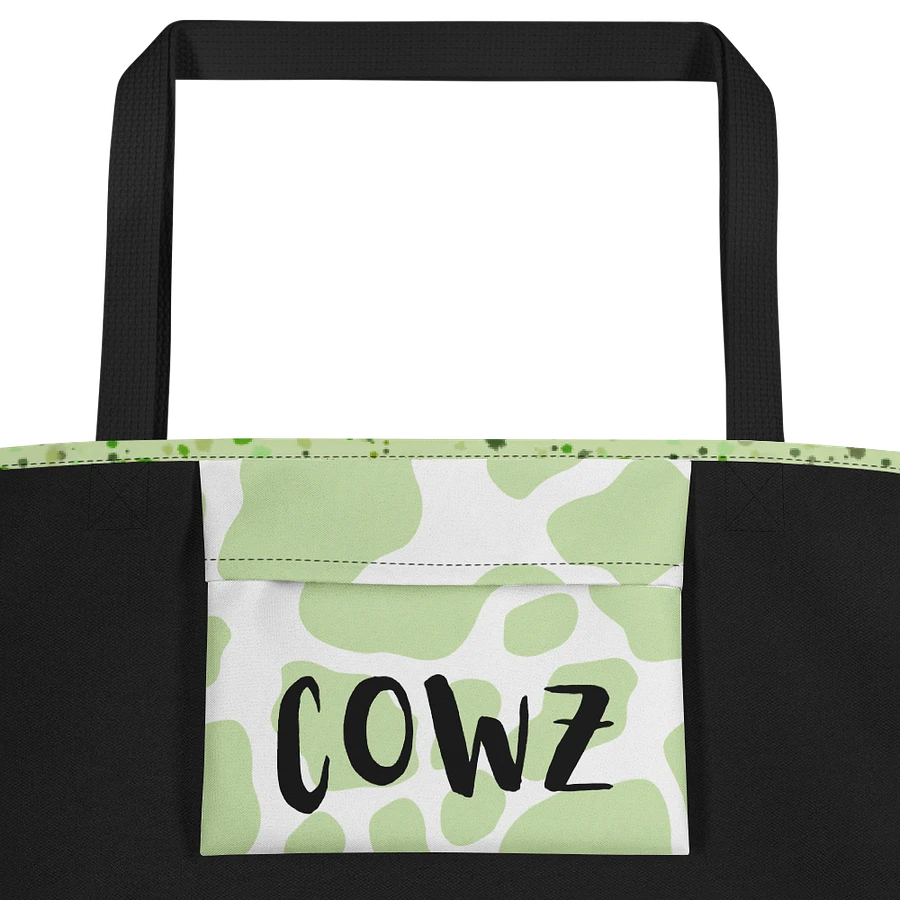 Coffee Break Cow Large Tote Bag with Pocket product image (4)