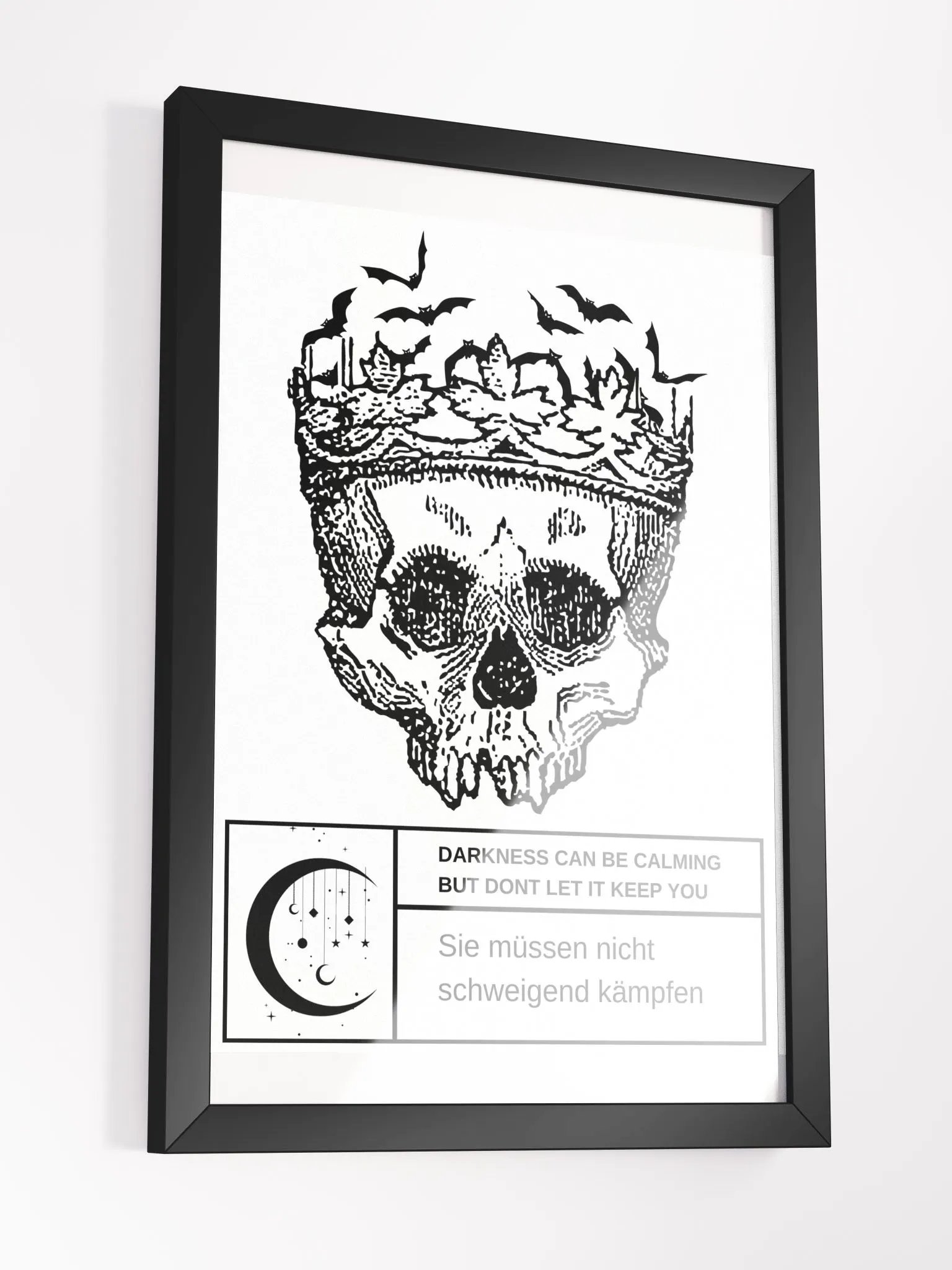 Framed Skull Bats (Black) product image (17)