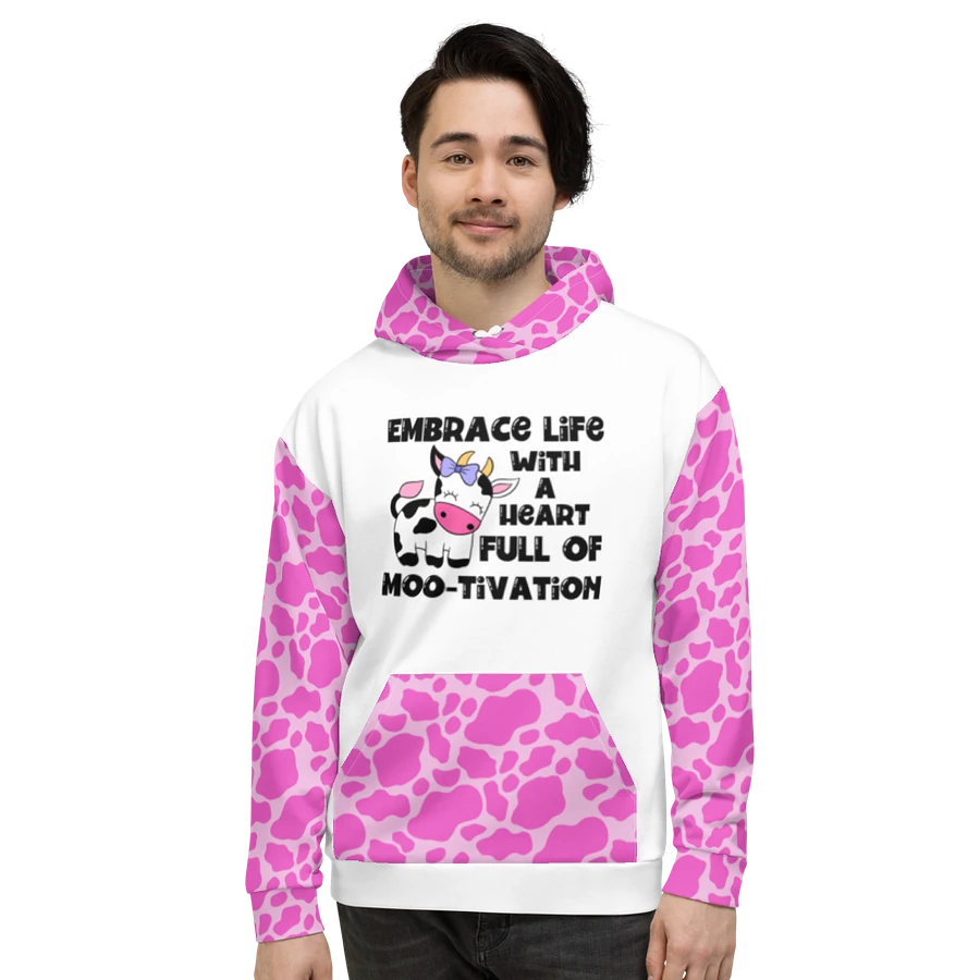 Mootivation Pink Cow Hoodie product image (2)