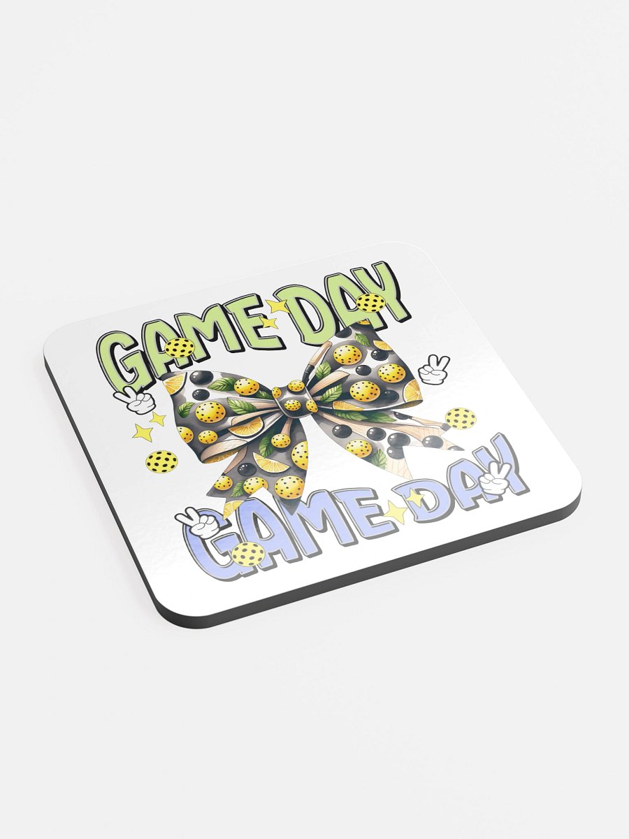 Game Day Bow Pickleball Coaster product image (3)