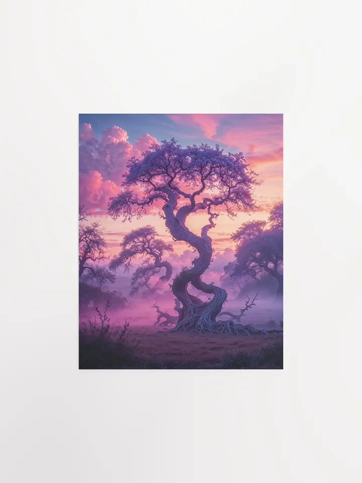 Ethereal Skyline Tree Poster product image (3)