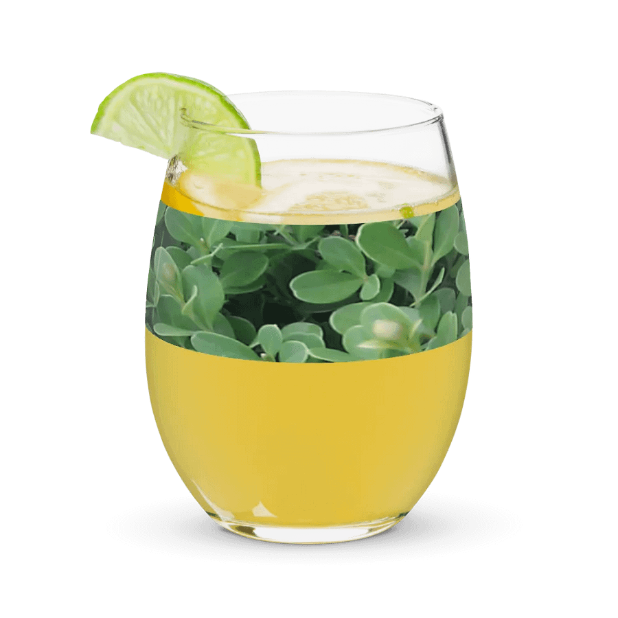 "Green Leaf" Glass Cup product image (10)
