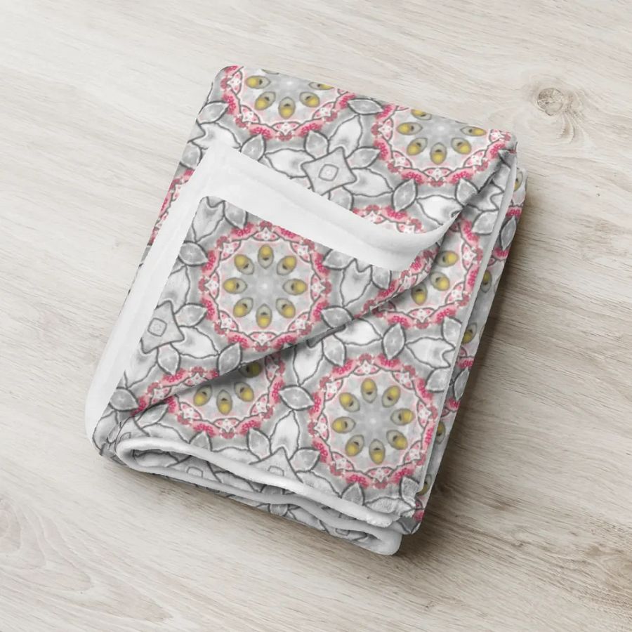 Serene Bird and Blossom Pattern Blanket product image (18)