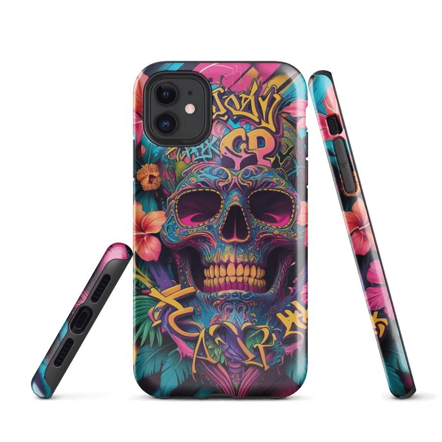 Graffiti Skull iPhone® Tough Case product image (1)
