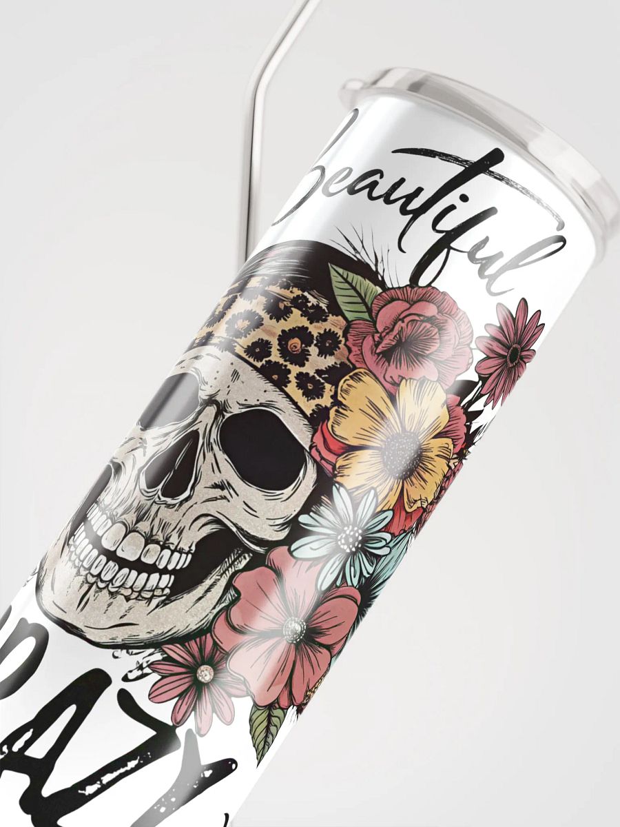 Beautiful Crazy Skull Stainless Steel Tumbler product image (3)