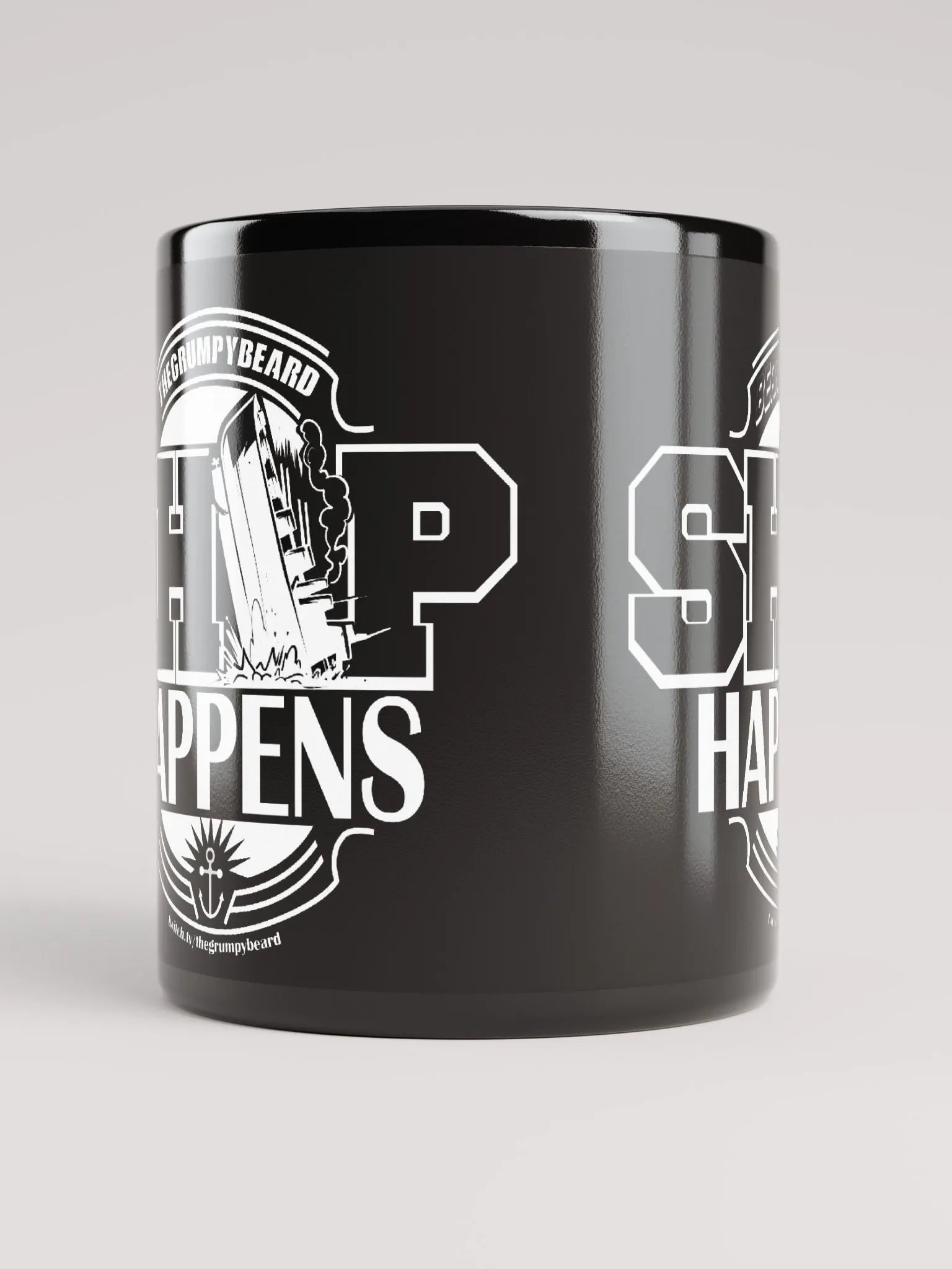 SHIP HAPPENS - Black Glossy Mug product image (6)