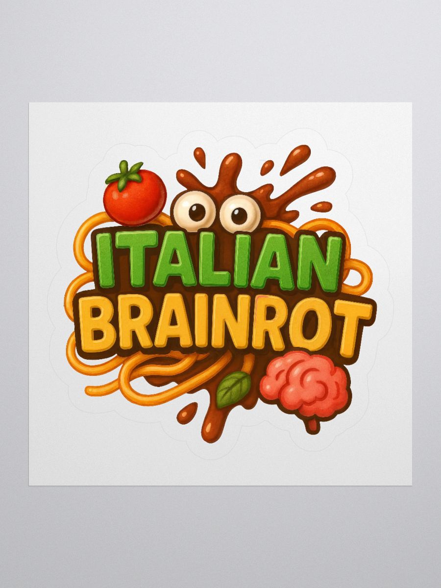 Italian Brainrot Logo Sticker product image (2)