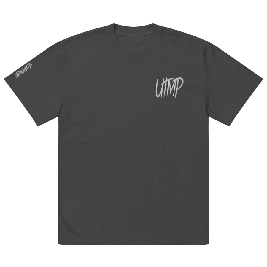 Premium Oversized Faded T-Shirt - Stitched White UTMP Logo product image (3)