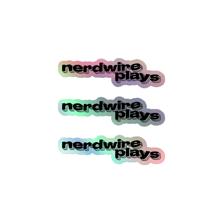 Nerdwire Logo Holo Sticker product image (1)