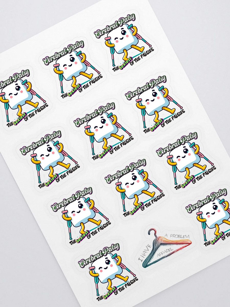 Sexiest Of The Palsies Kiss Cut Sticker Sheet product image (1)