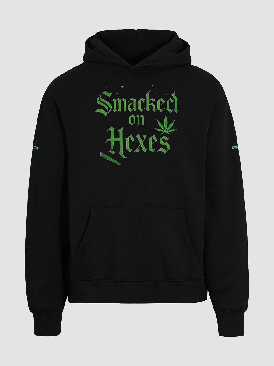 “Smacked on Hexes” Oversized Witchy Stoner Hoodie – Fall / Halloween Edition product image (9)