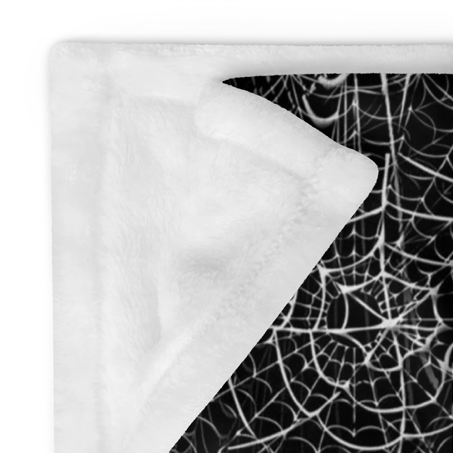 Black and White Spider Webs Throw Blanket product image (24)