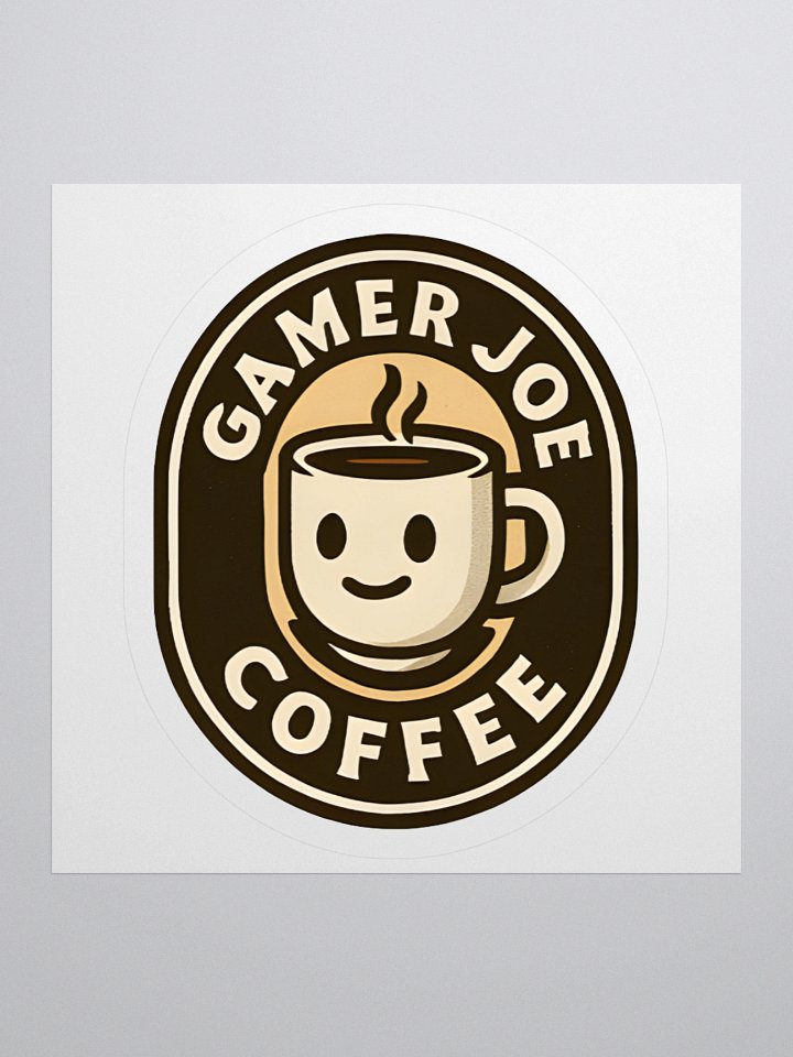 Gamer Joe Coffee Logo Stickers product image (1)