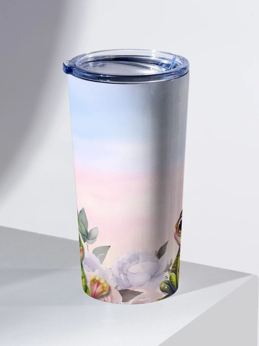 Cute frogs and roses 20 oz Stainless Steel Tumbler product image (3)