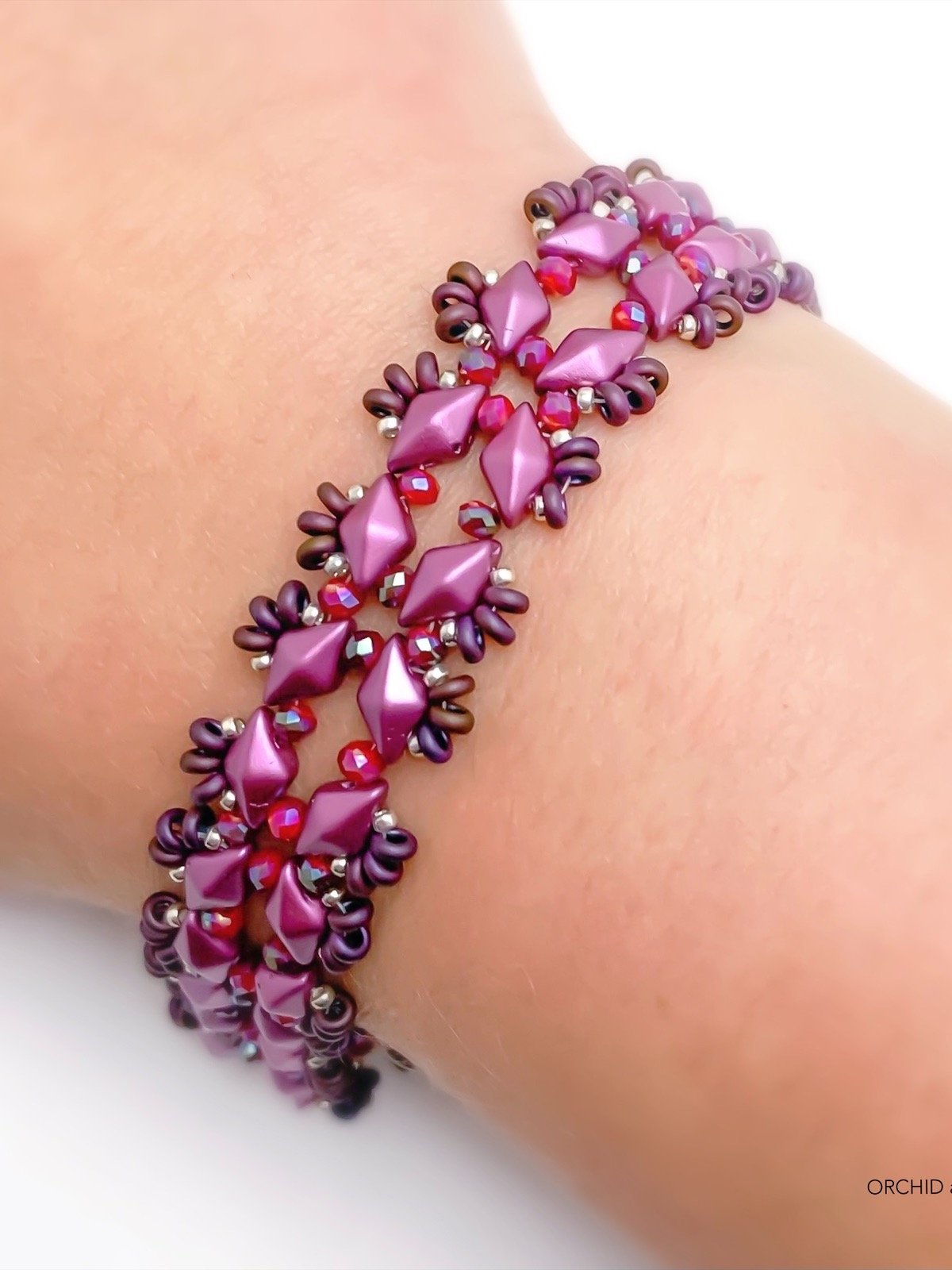 Starlight GemDuo Beaded Bracelet - Pink product image (2)