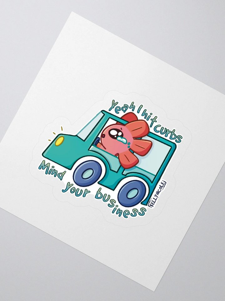 Yeah I Hit Curbs Spud Sticker product image (4)