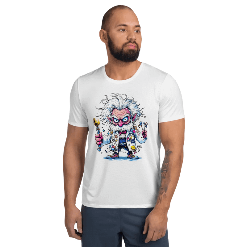 Mad Scientist Unleashed All-Over Print Athletic Tee