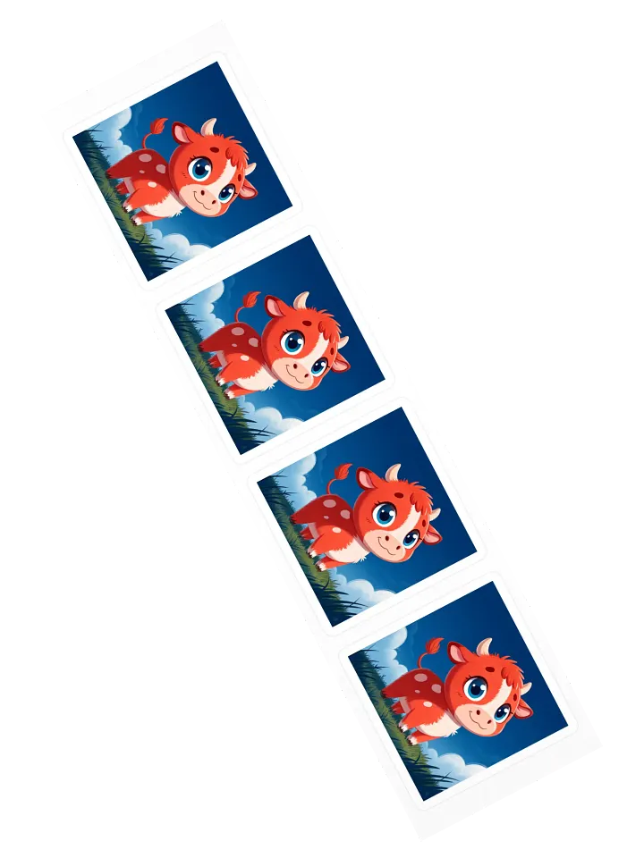 Cute Cow Kiss Cut Stickers product image (2)