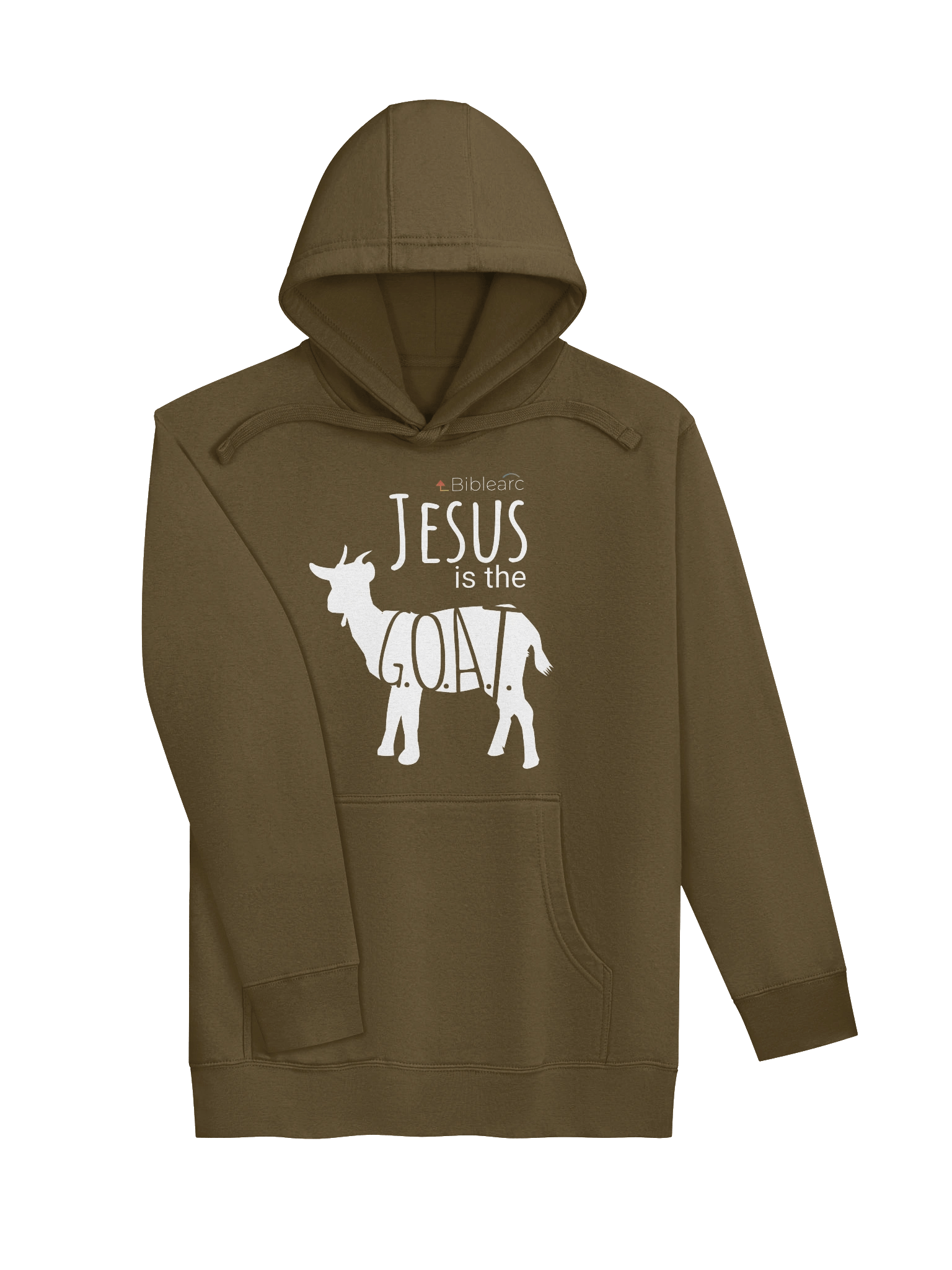 Jesus is the G.O.A.T. Hoodie (Dark Colors) product image (3)