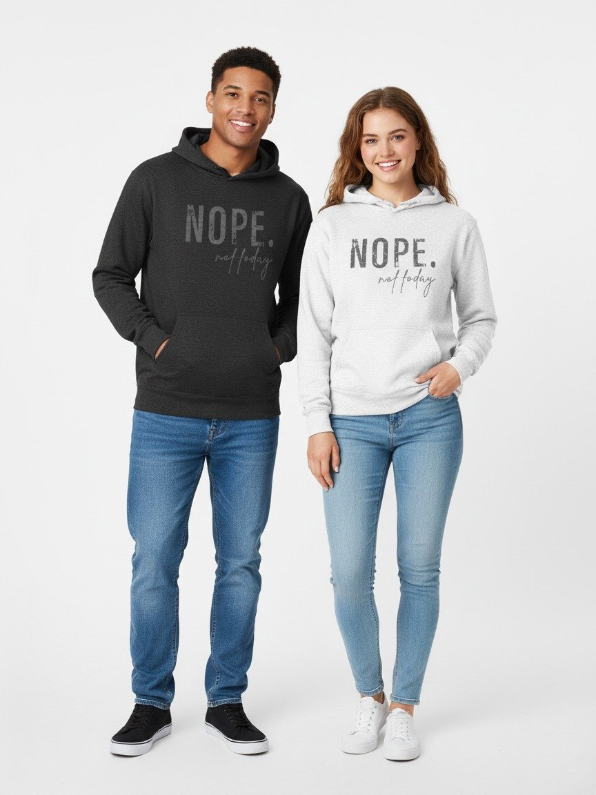NOPE. Not Today. Unisex Premium Hoodie product image (1)