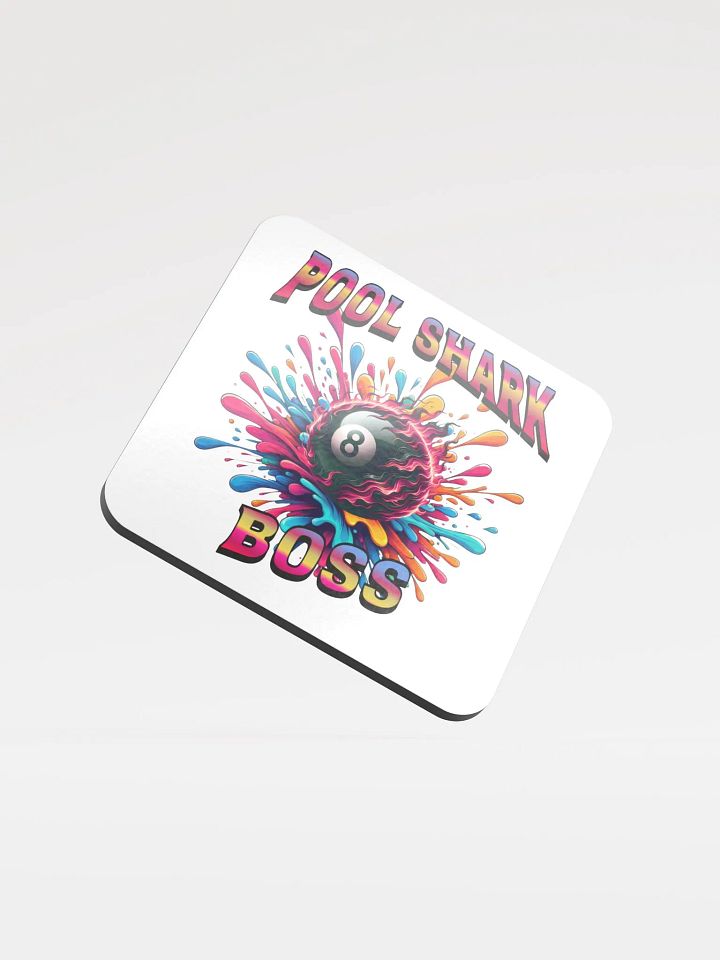 Pool Shark Boss Splashy Eight-Ball Cork Coaster product image (1)