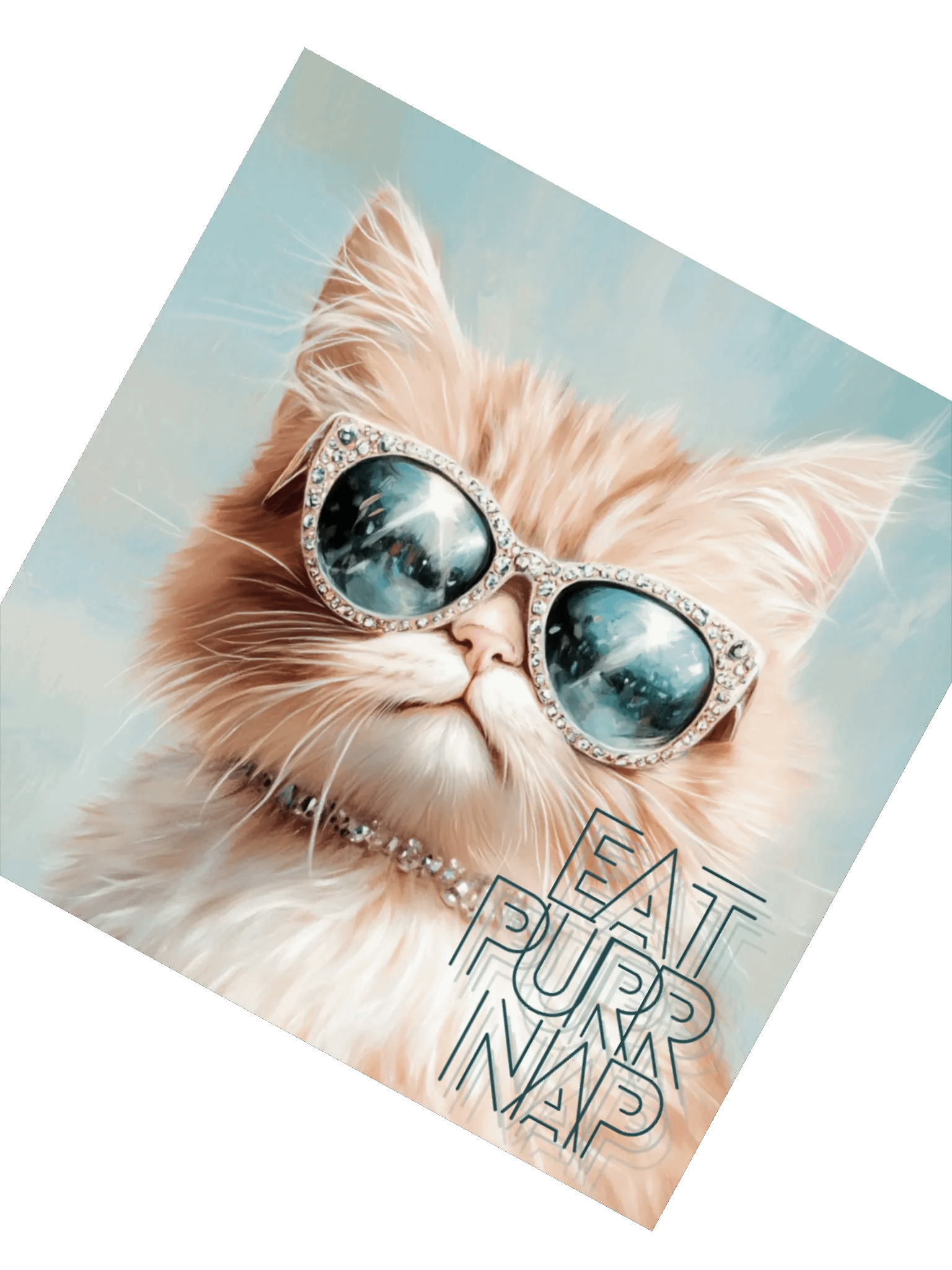 EAT. PURR. NAP: Square Sticker product image (2)