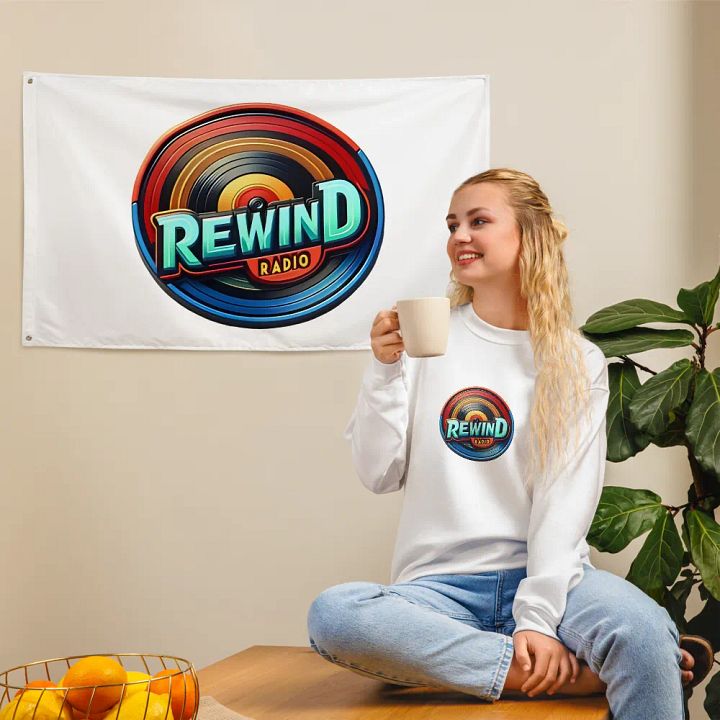 Retro Rewind Radio Flag product image (1)