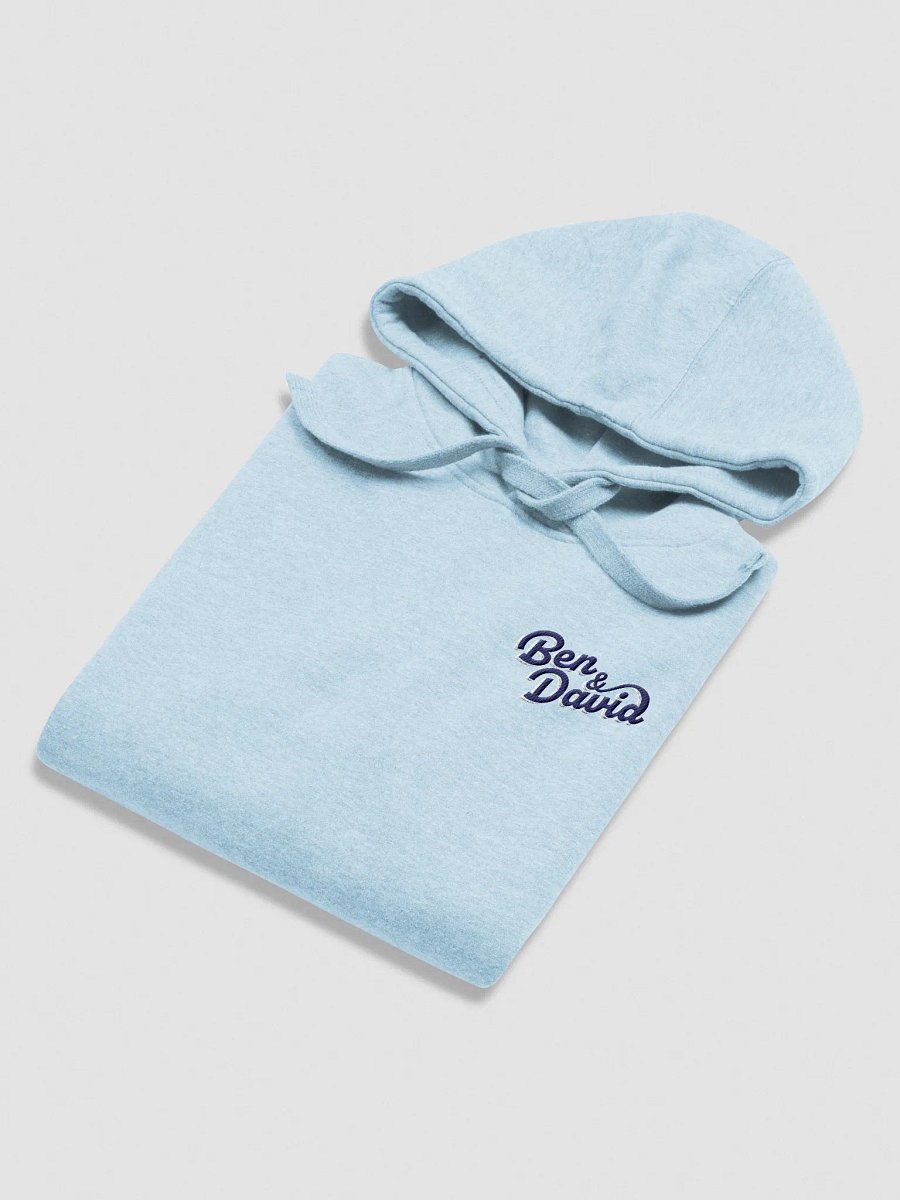 Cruise With Ben and David Logo Embroidered Unisex Hoodie - Baby Blue product image (4)