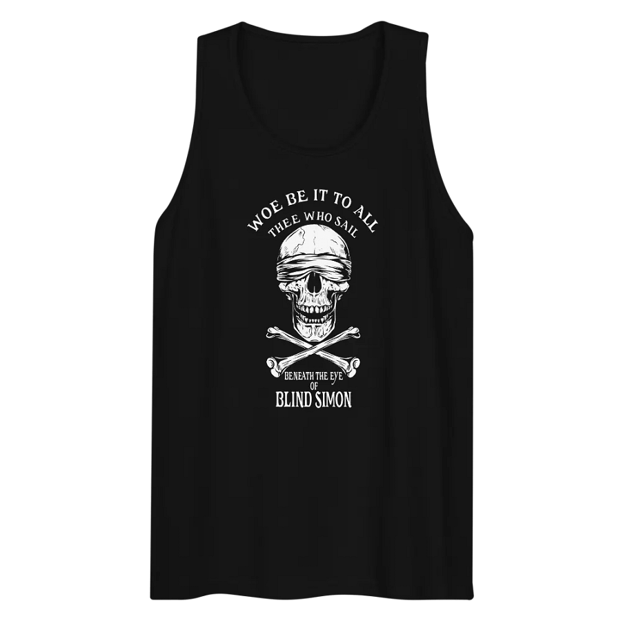 Blind Simon Unisex Tank Top - Blue Infinity product image (10)