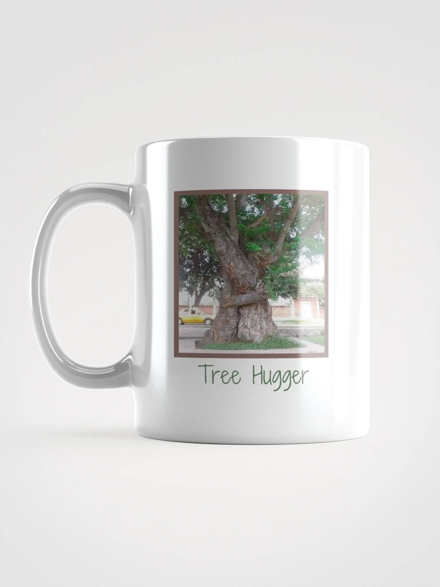 Love is everywhere. A tree hugger mug product image (1)