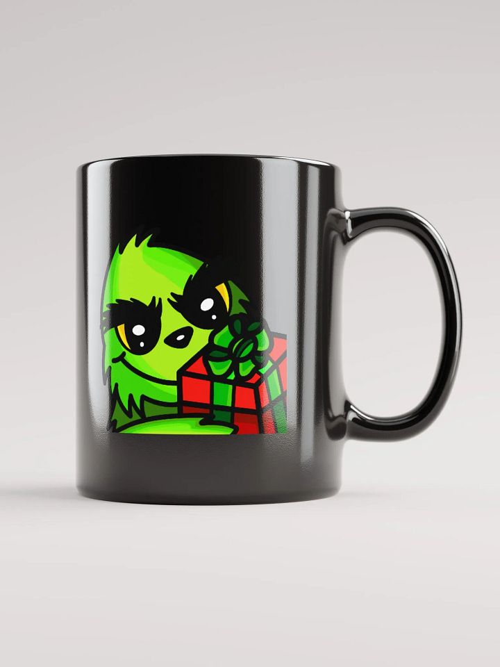 GRINCH XMAS CHEER GLOSSY BLACK MUG product image (1)