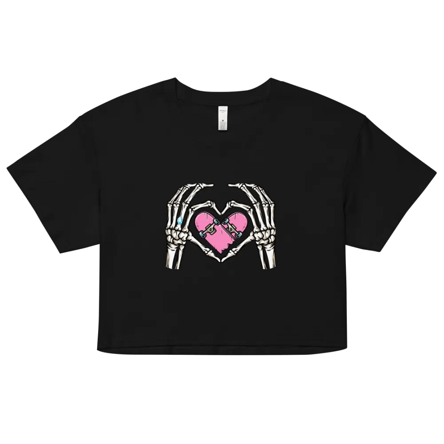 Skate Heart Shirt crop Top product image (2)