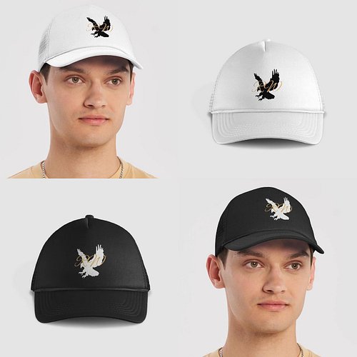 Grab yourself the classic RW foam front trucker hat with adjustable snapback closure and breathable mesh back for an elevated...