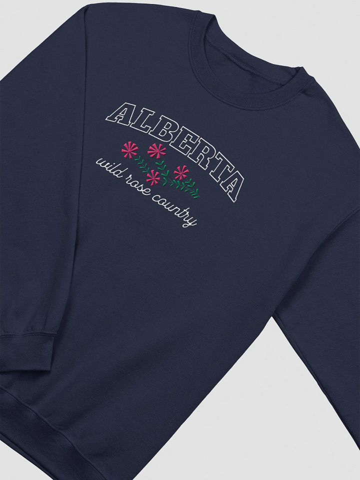 Alberta Wild Rose Country Embroidery Crewneck product image (22)