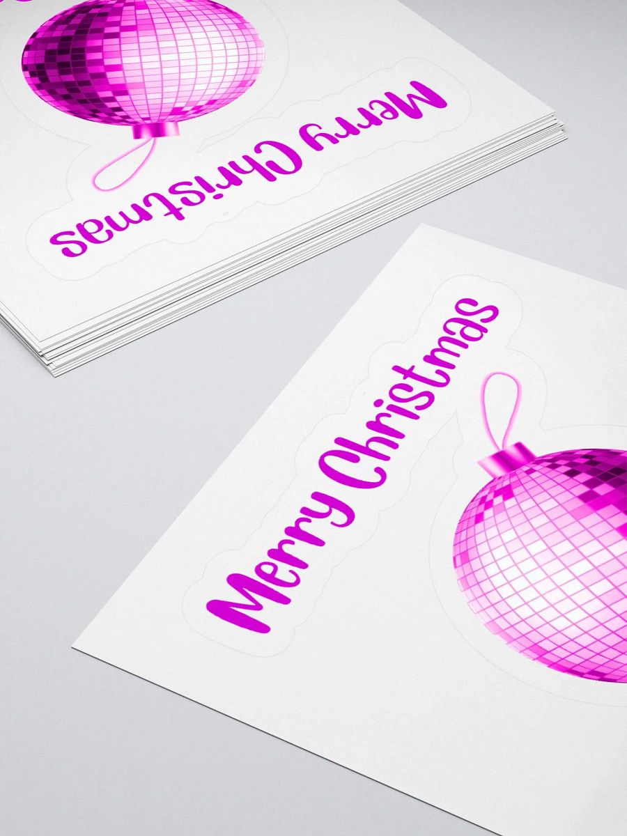 Dazzling Christmas Mirrorball Sticker - Pink product image (4)