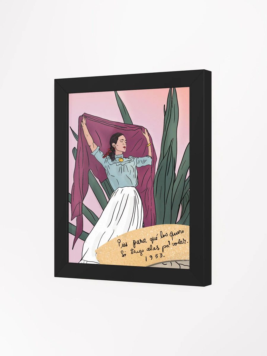 Pies para que los quiero framed poster product image (13)