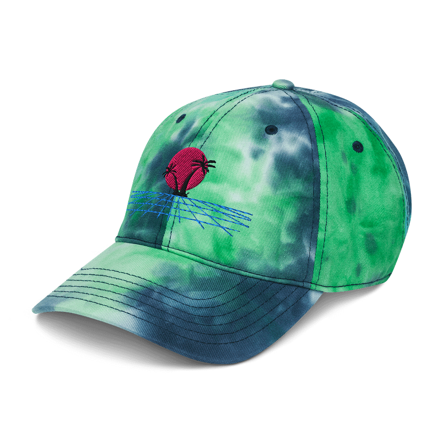 Retro Sunset Tie-Dye Dad Hat product image (4)