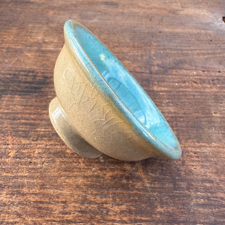 🎎 Modern Japanese Sake Cup with Layered Ash & Iron Glaze – Japan Antique Roadshow product image (2)