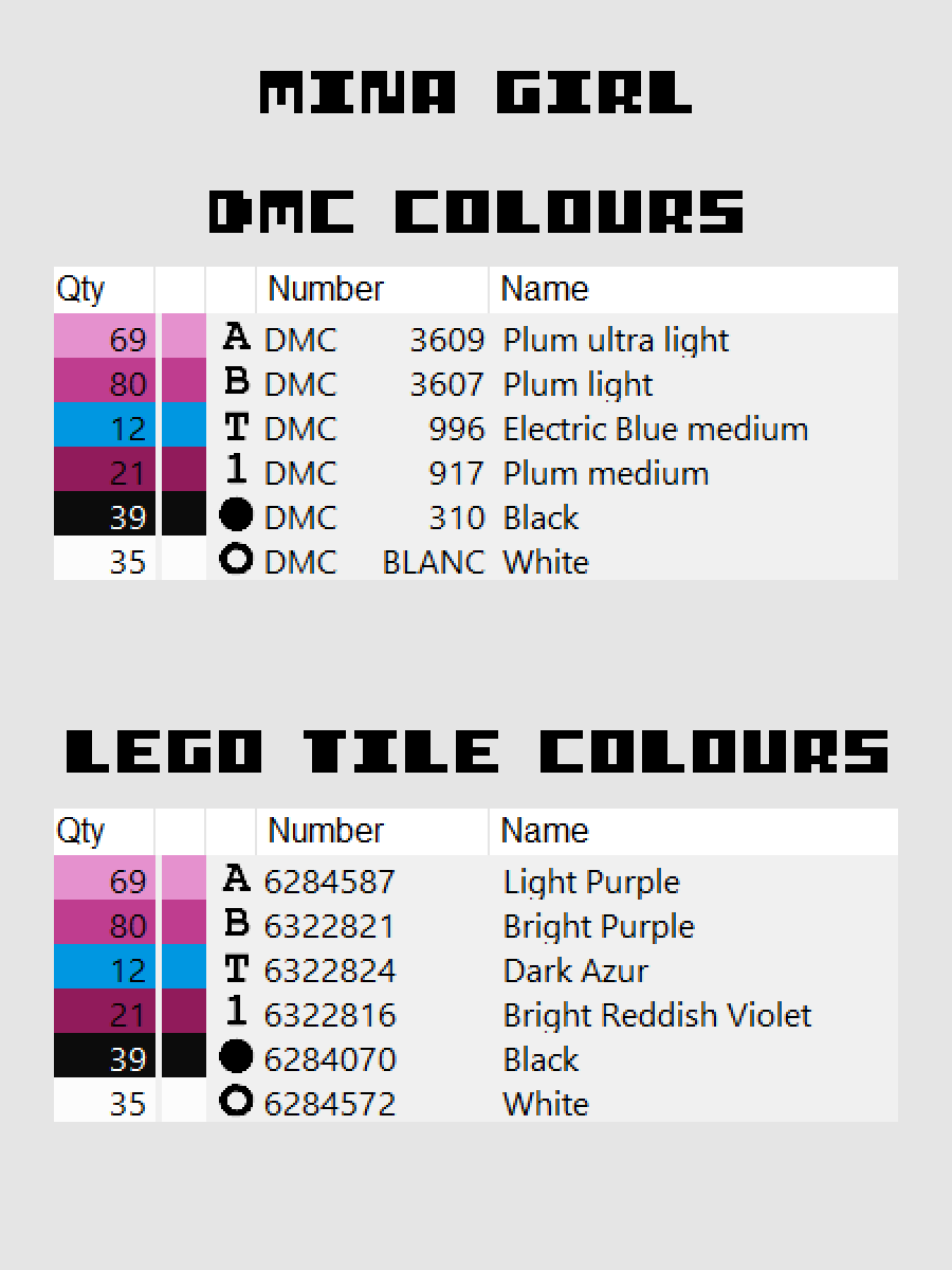 Mina Girl Pixel Art product image (4)