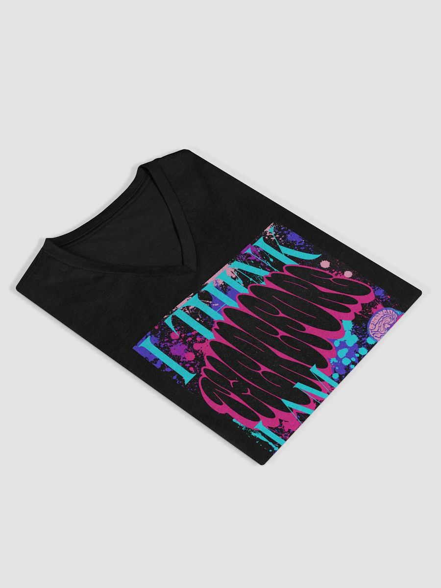 I Think Therefore I Am - Relaxed V-Neck Tee product image (4)